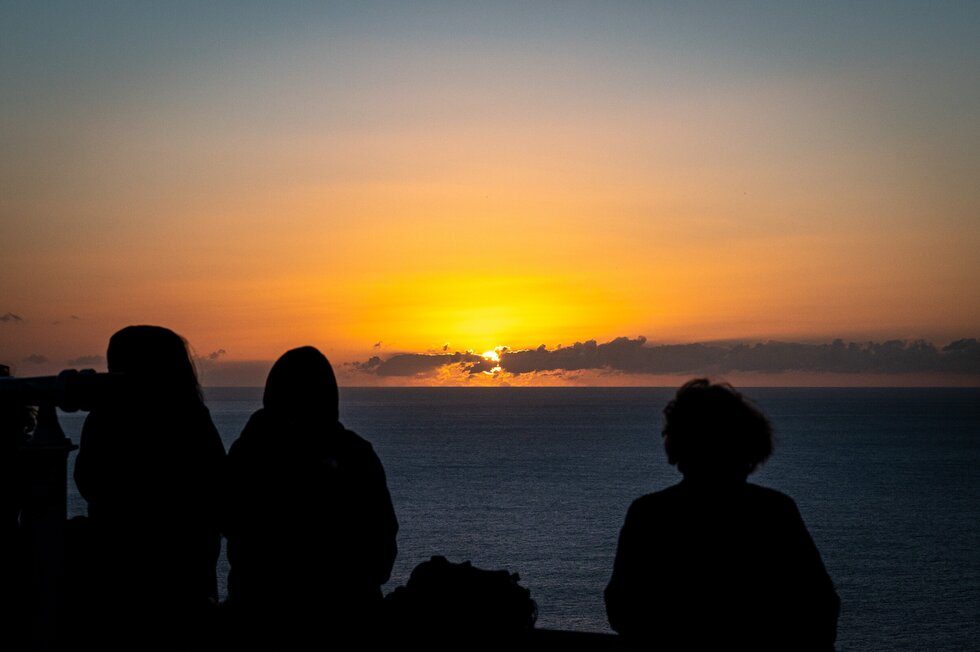 Por-do-sol no Miradouro do Escalvado